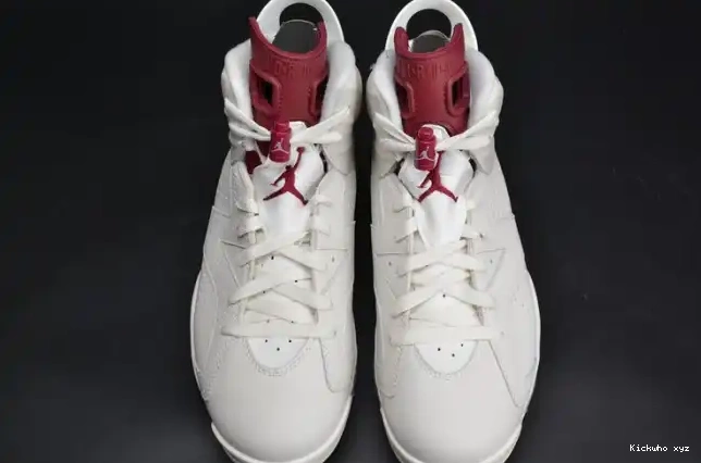 6 Retro Jordan Air white 384664-116 Maroon 0516
